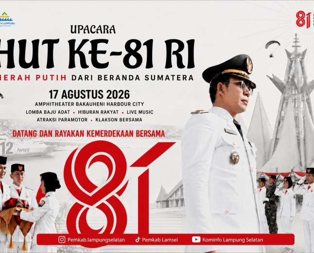 Merah Putih dari Beranda Sumatra, Warga Lampung Selatan Diajak Rayakan HUT ke-81 RI di BHC