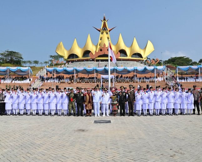 Menara Siger Jadi Panggung HUT ke-81 RI di Lampung Selatan