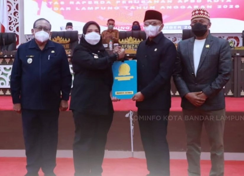 APBD-P 2026, Wali Kota Eva Dwiana Hadiri Rapat Paripurna DPRD Bandarlampung 