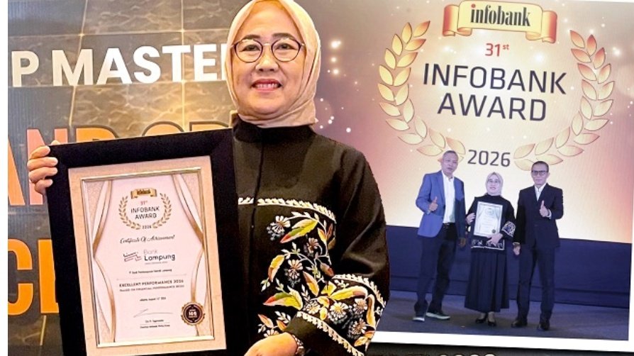Bank Lampung Sabet Penghargaan “Yearly Excellent Performance Bank 2026”