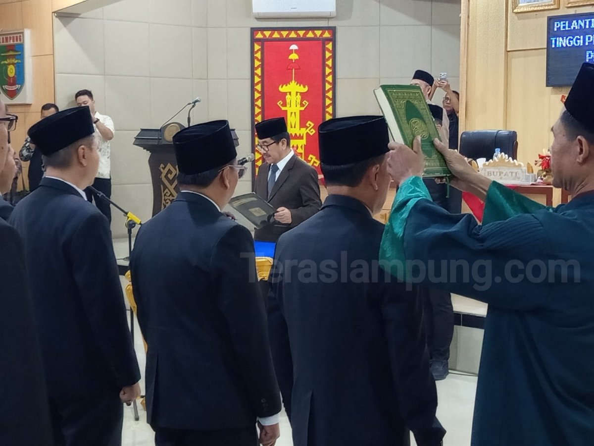16 Pejabat Eselon II Lampung Utara Tukar Posisi