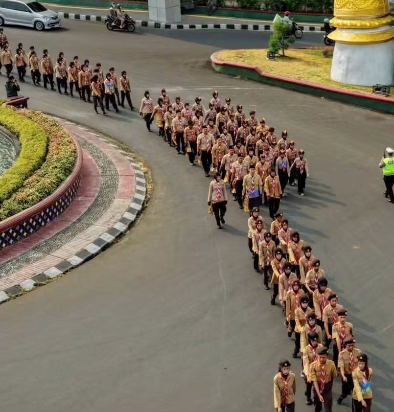 Gerak Jalan Pramuka Digelar, Pemkot Bandarlampung Tekankan Disiplin dan Kekompakan