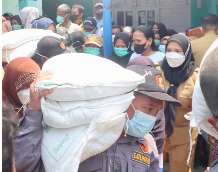 Pemkot Bandarlampung Salurkan Bantuan Beras kepada 11.863 Penerima