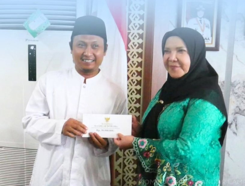 Walikota Eva Dwiana Hadiri Pisah Sambut Kajati Lampung