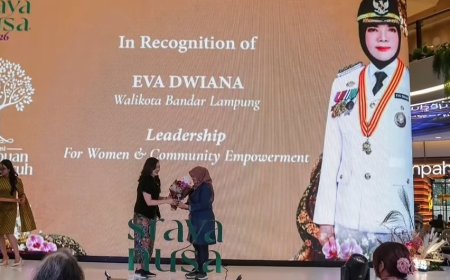 Eva Dwiana Raih Apresiasi Perempuan Berpengaruh 2026