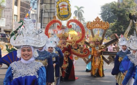 Bandarlampung Raih Kota/Kabupaten Terfavorit di Lampung Tapis Karnaval