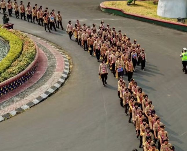Gerak Jalan Pramuka Digelar, Pemkot Bandarlampung Tekankan Disiplin dan Kekompakan