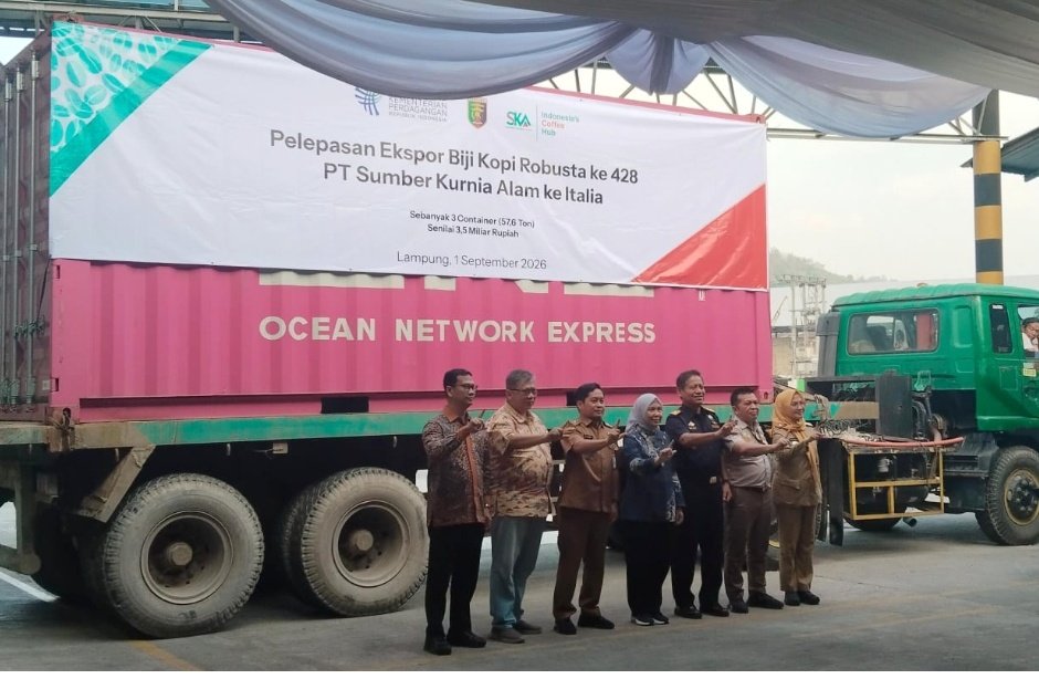 Kopi Robusta Lampung Tembus Pasar Italia, Ekspor 57,6 Ton Senilai Rp 3,51 Miliar