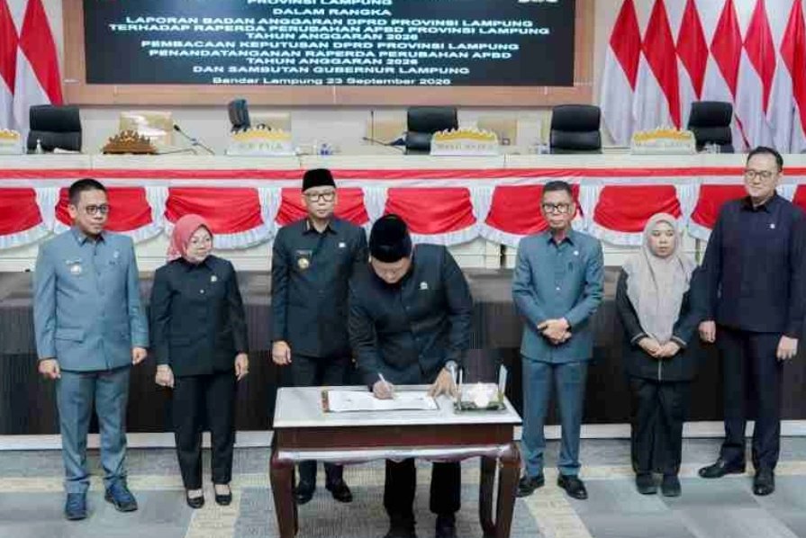 Perubahan APBD Lampung 2026 Disepakati, DPRD Soroti Penyerapan Anggaran