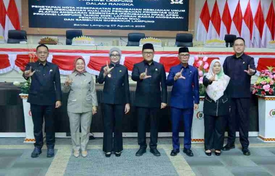 Pemprov dan DPRD Lampung Sepakati Perubahan Anggaran 2026