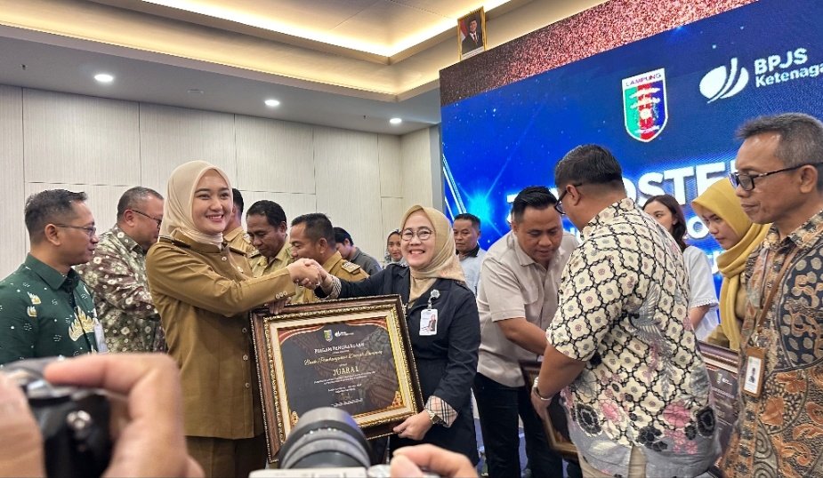 Bank Lampung Raih Juara I Jamsostek Award 2025 Tingkat Provinsi Lampung