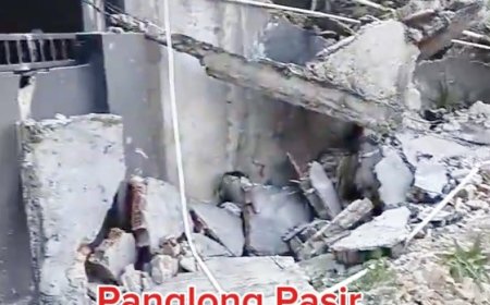 Longsoran Pasir Robohkan Tembok, Warga Hajimena Resah