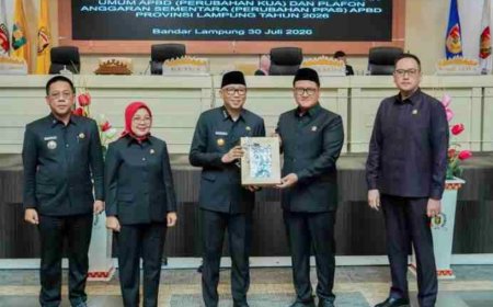 DPRD Lampung Sahkan Pertanggungjawaban APBD 2025, Soroti Belanja dan Infrastruktur