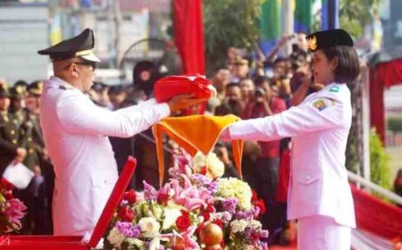 Gubernur Lampung Pimpin Upacara HUT ke-81 Kemerdekaan RI