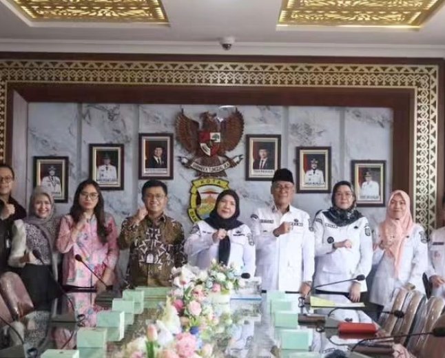 Wali Kota Eva Dwiana Terima Manajemen Baru Bank Mandiri Bandarlampung