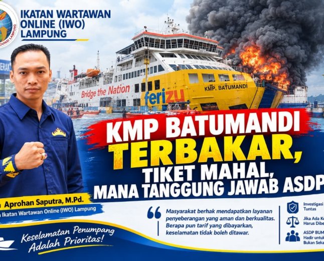 KMP Batumandi Terbakar, Tiket Mahal, Tanggung Jawab ASDP Dipertanyakan