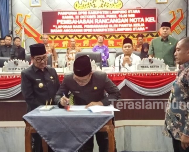 Tahun 2027, APBD Lampung Utara Defisit Rp22 Miliar Lebih