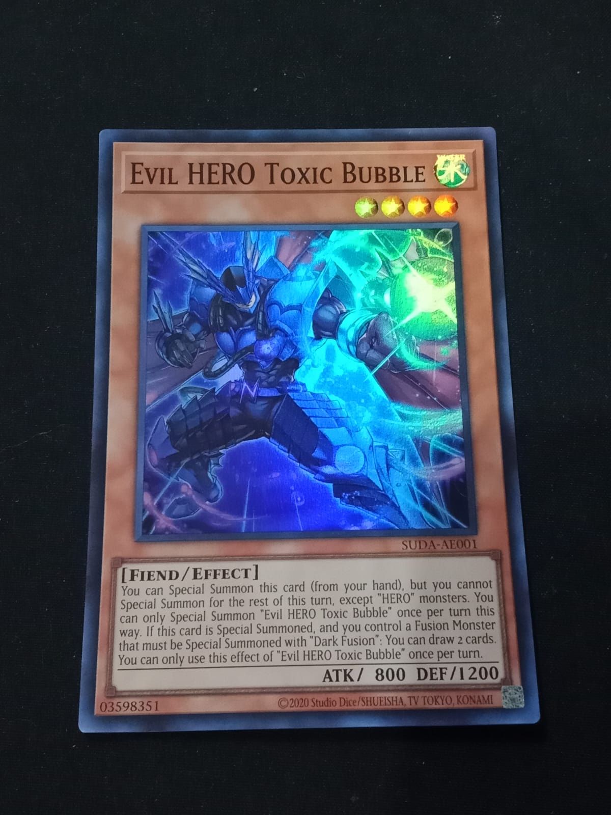 SUDA-AE001 Evil HERO Toxic Bubble Super Rare