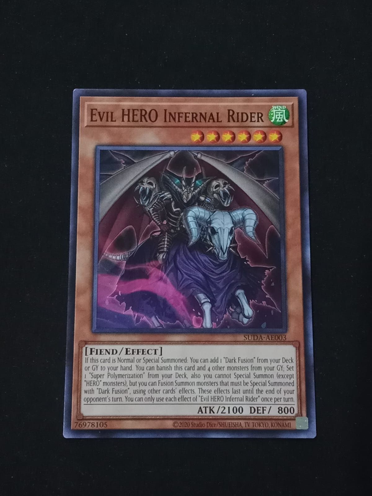 SUDA-AE003 Evil HERO Infernal Rider Common