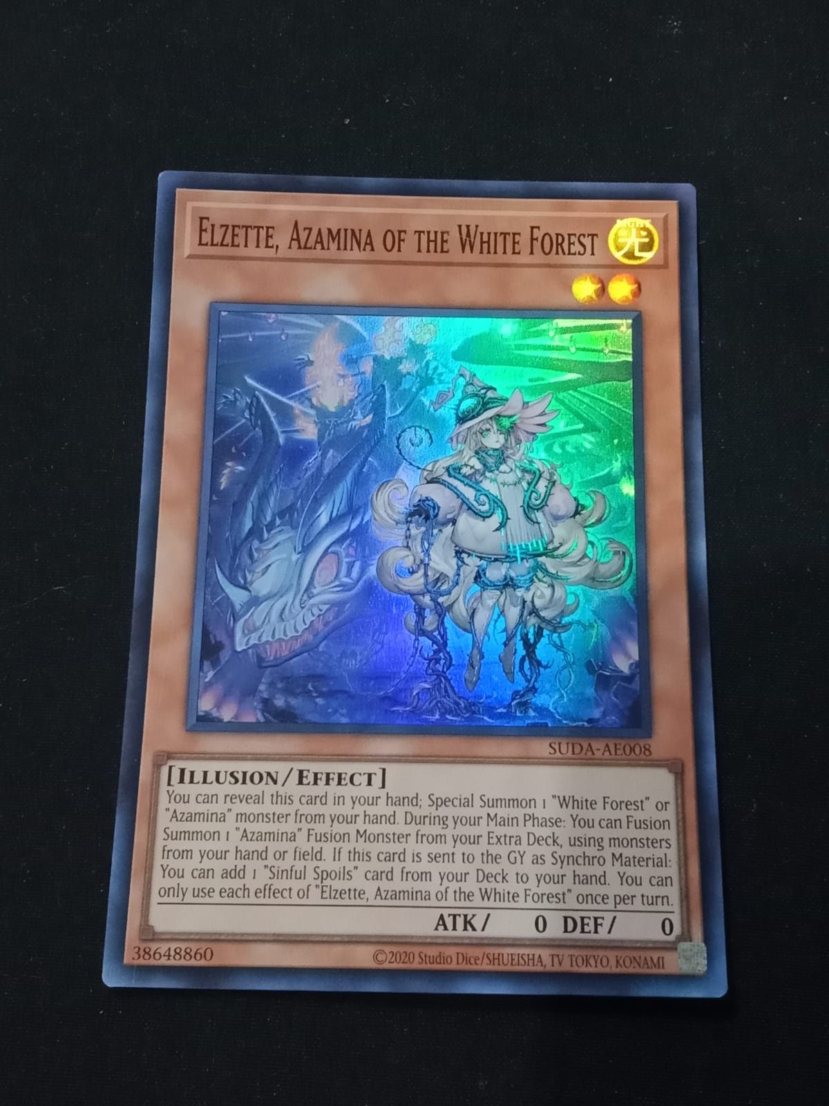 SUDA-AE008 Elzette, Azamina of the White Forest Super Rare