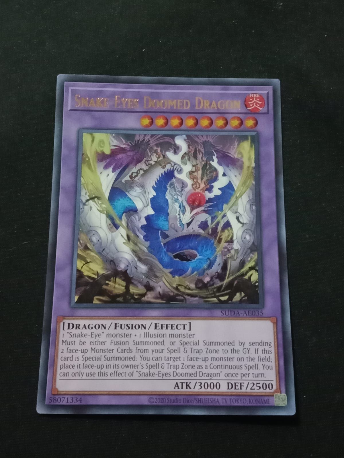 SUDA-AE035 Snake-Eyes Doomed Dragon Ultra Rare