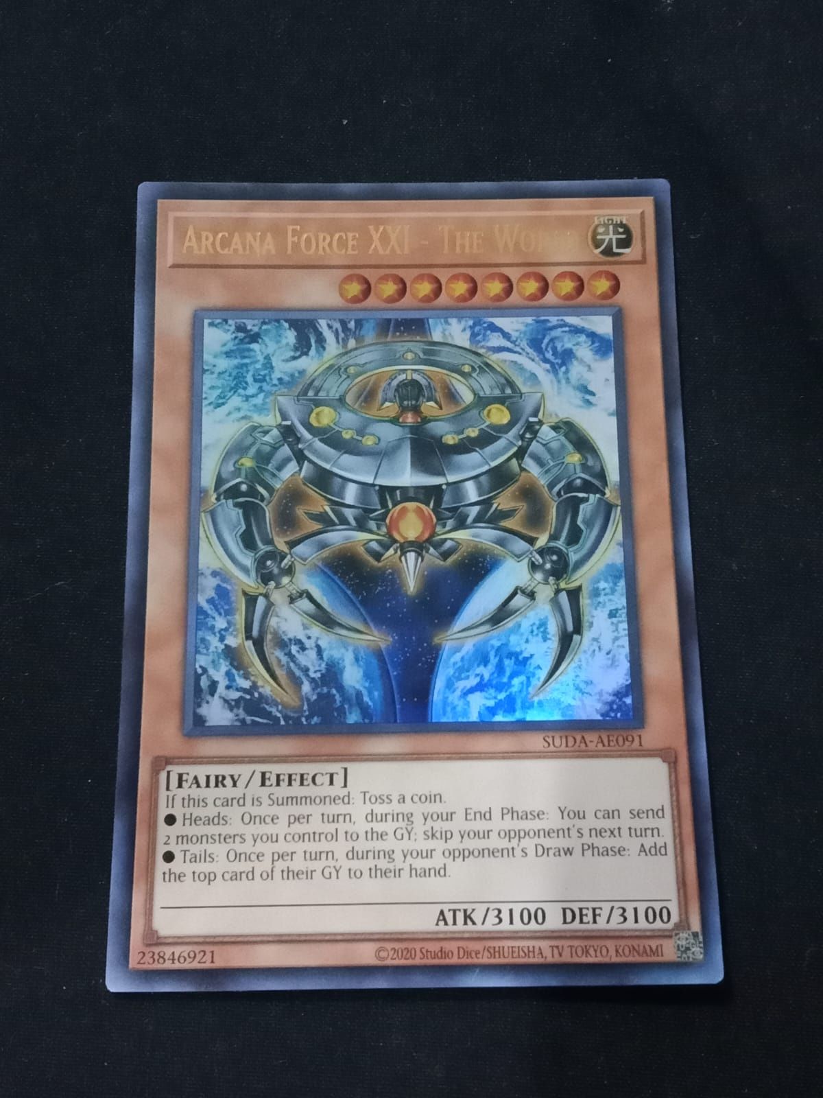 SUDA-AE091 Arcana Force XXI - The World Ultra Rare