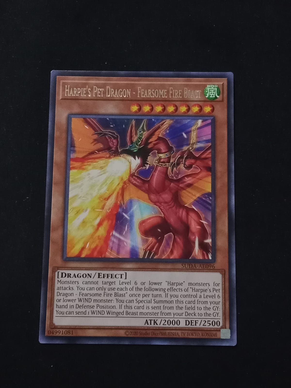 SUDA-AE096 Harpie's Pet Dragon - Fearsome Fire Blast Rare