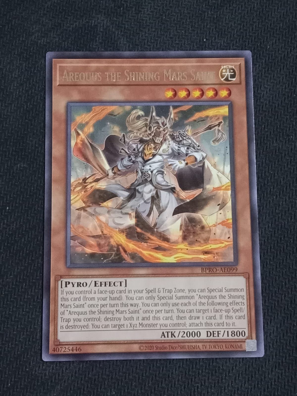 BPRO-AE099 Arequus the Shining Mars Saint Rare