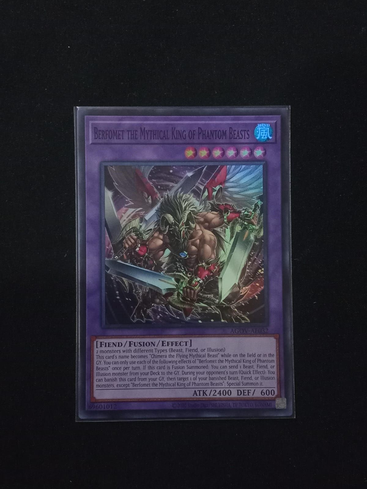 AGOV-AE032 Berfomet the Mythical King of Phantom Beasts Super Rare