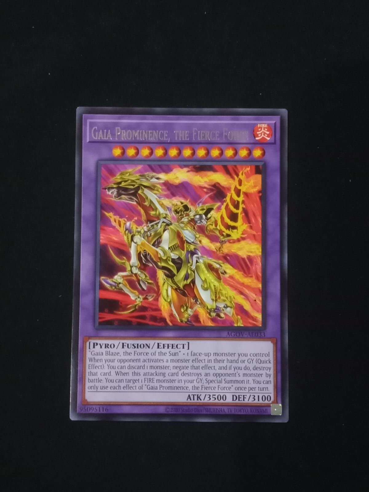 AGOV-AE033 Gaia Prominence, the Fierce Force Rare