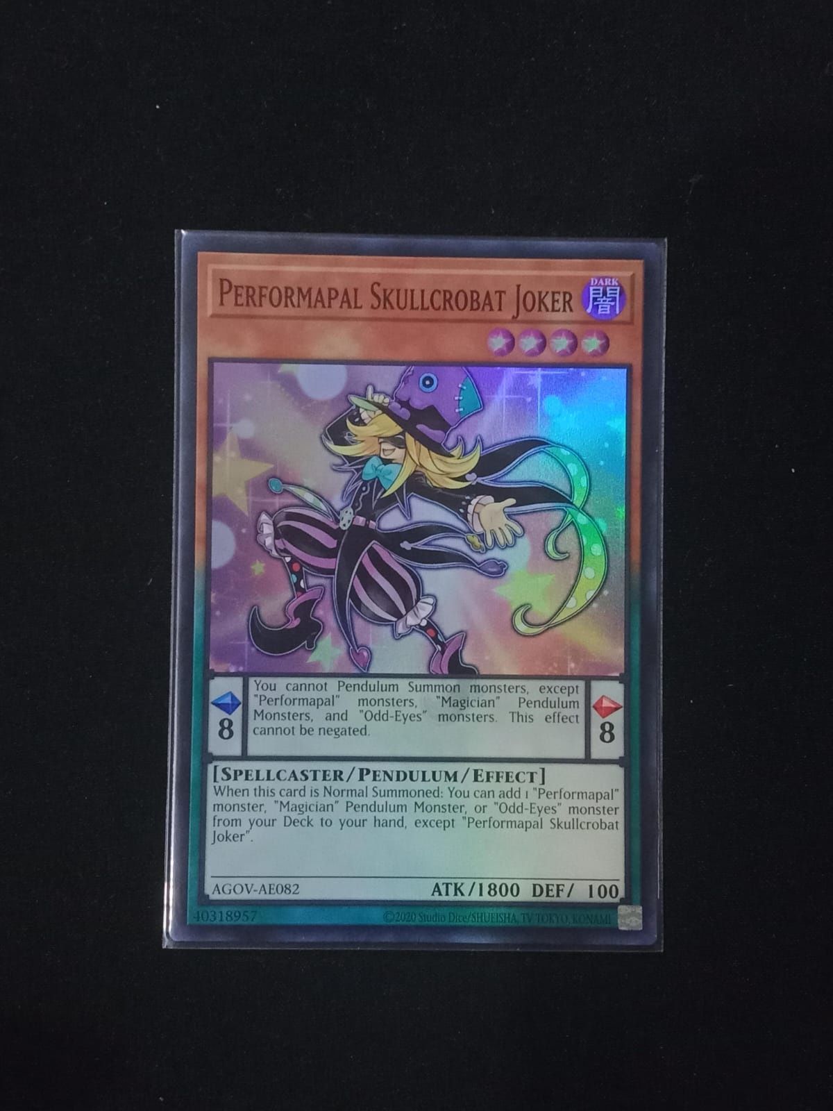 AGOV-AE082 Performapal Skullcrobat Joker Super Rare
