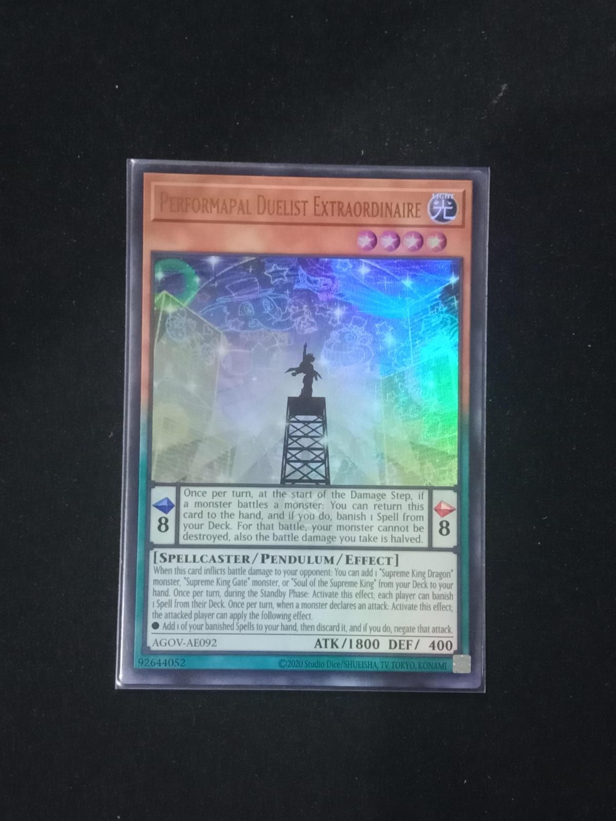 AGOV-AE092 Performapal Duelist Extraordinaire Ultra Rare