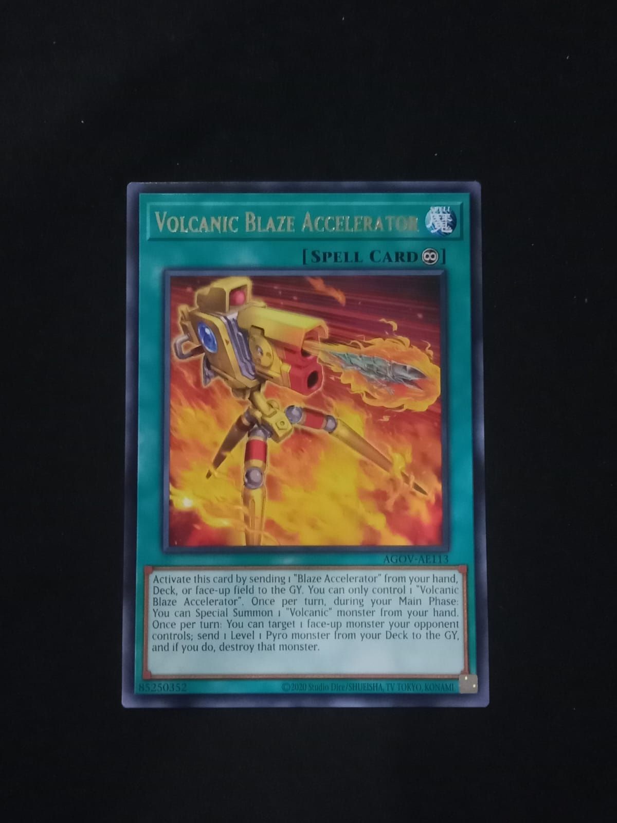 AGOV-AE113 Volcanic Blaze Accelerator Rare