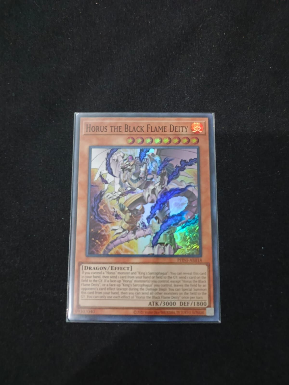 PHNI-AE018 Horus the Black Flame Deity Super Rare