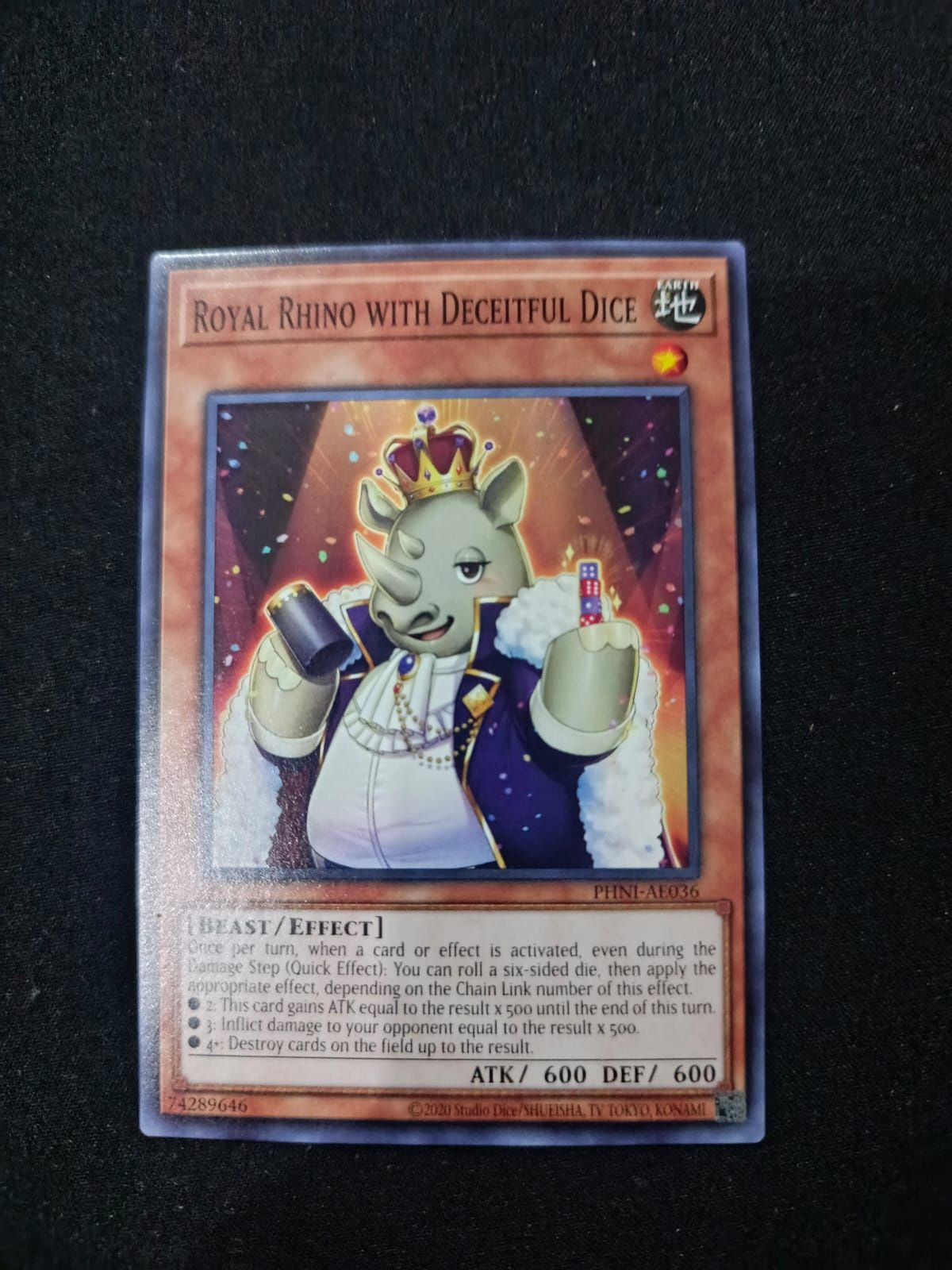 PHNI-AE036 Royal Rhino with Deceitful Dice Common