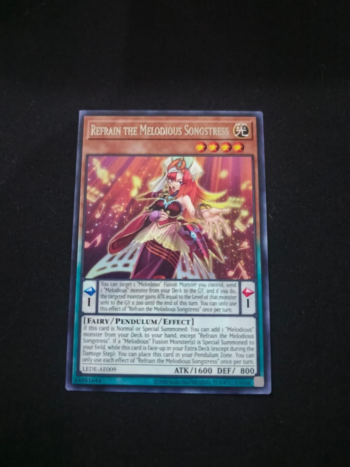 LEDE-AE009 Refrain the Melodious Songstress Rare