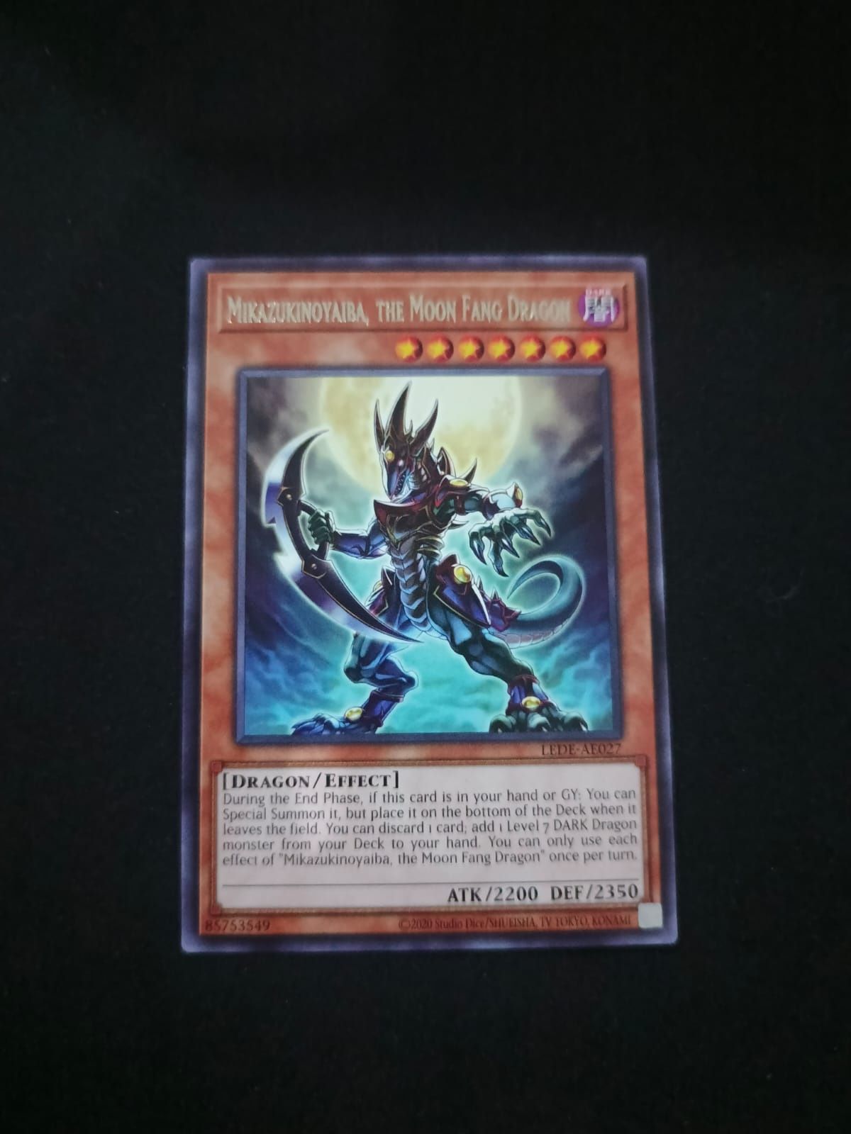 LEDE-AE027 Mikazukinoyaiba, the Moon Fang Dragon Rare
