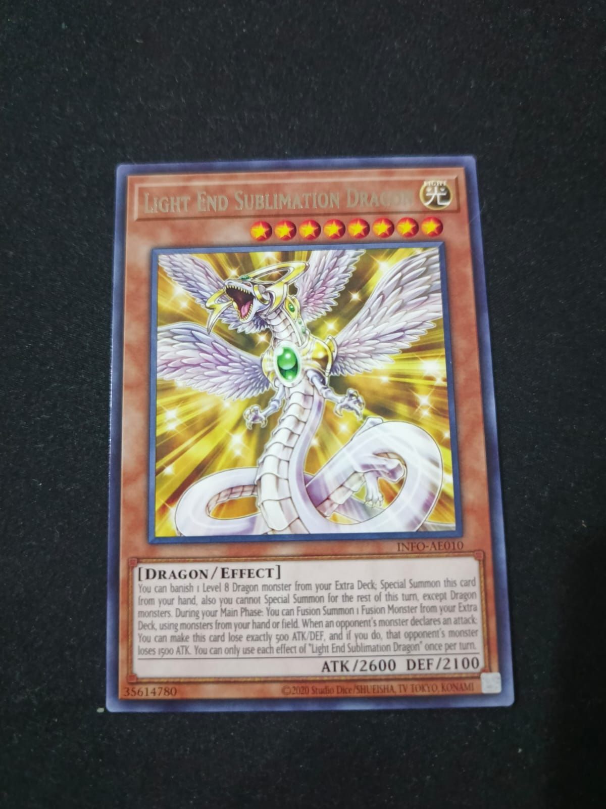 INFO-AE010 Light End Sublimation Dragon Rare