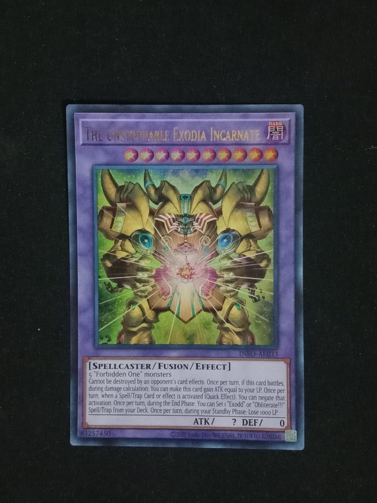 INFO-AE033 The Unstoppable Exodia Incarnate Ultra Rare