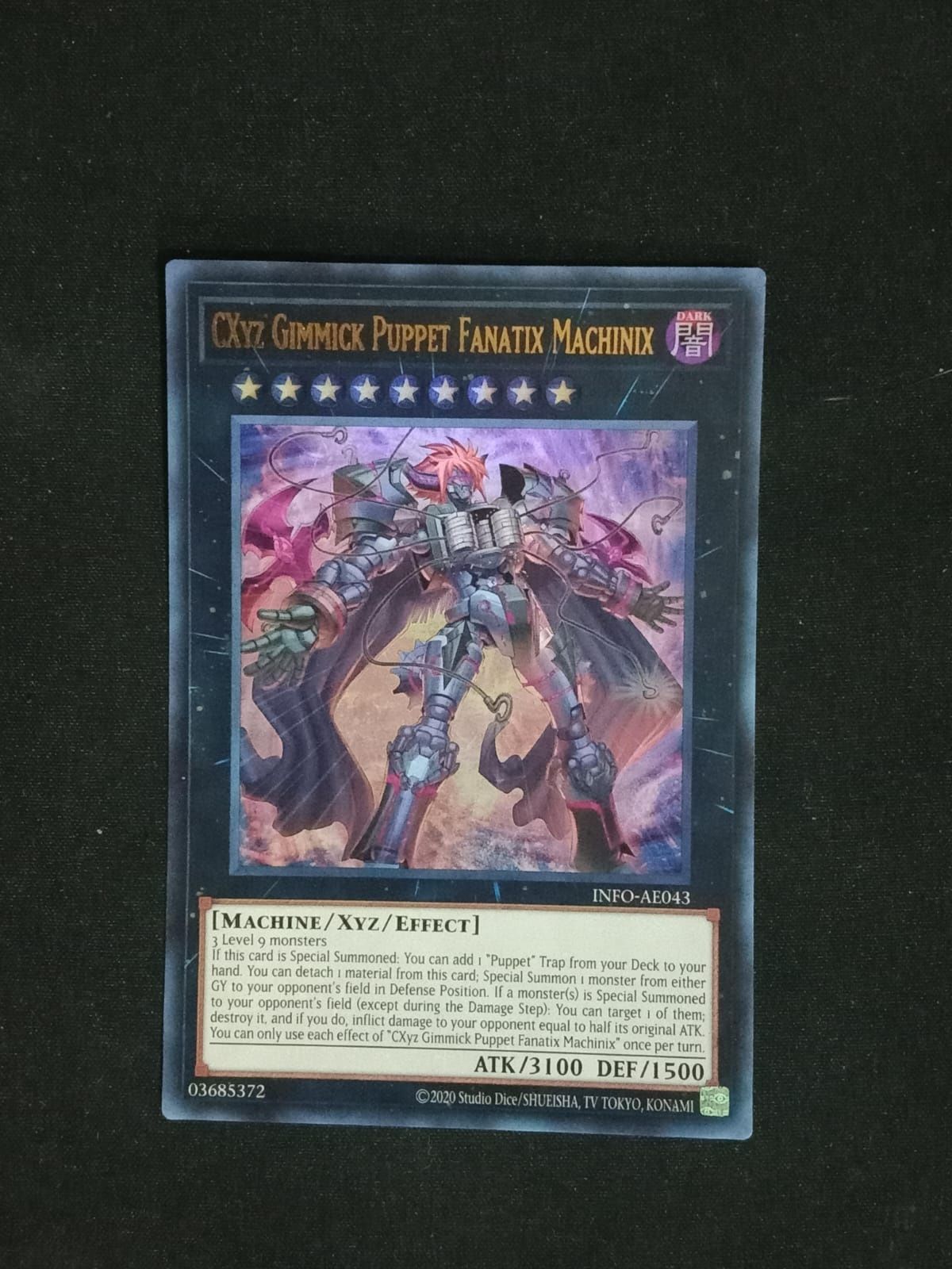 INFO-AE043 CXyz Gimmick Puppet Fanatix Machinix Ultra Rare