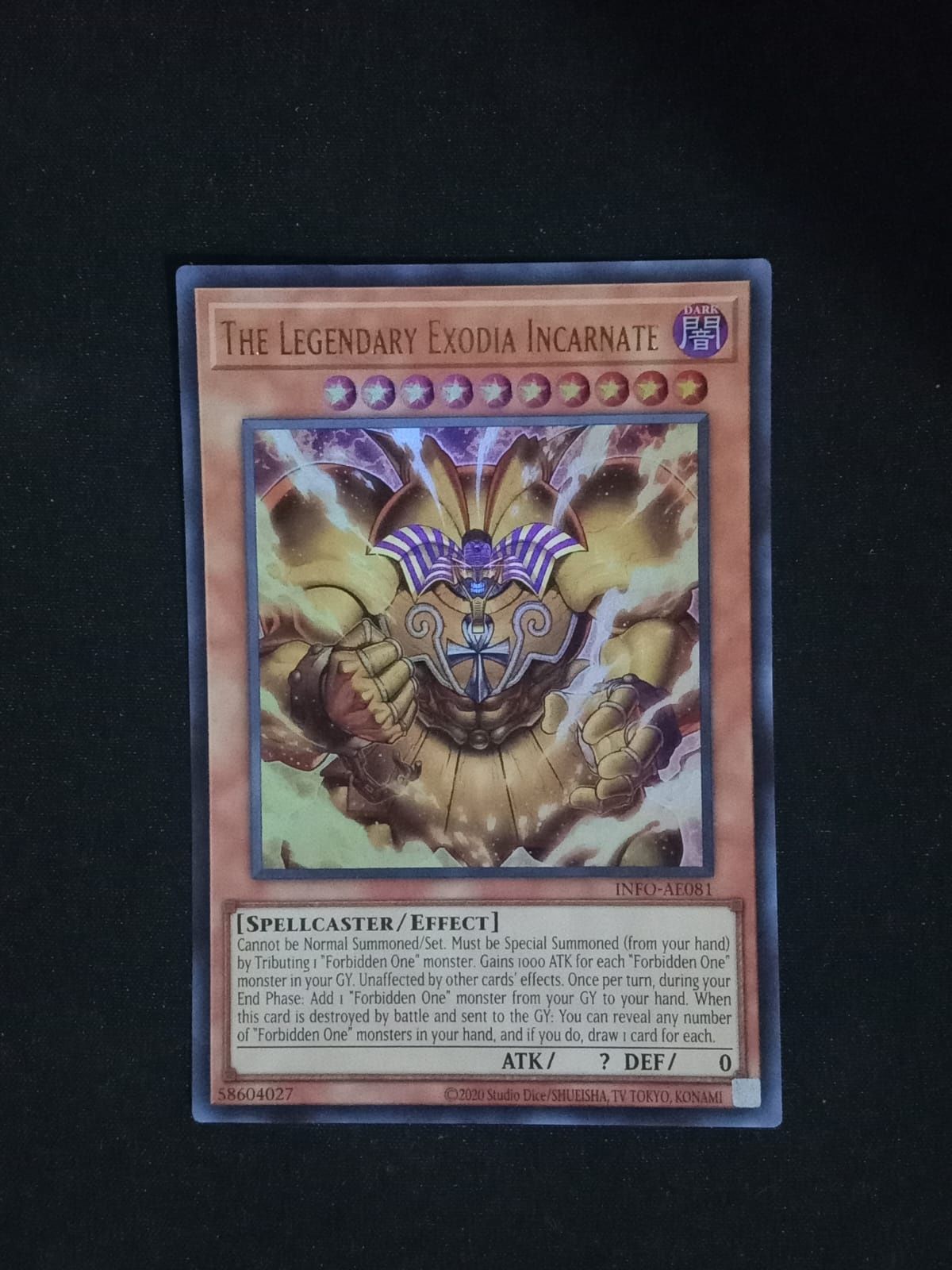 INFO-AE081 The Legendary Exodia Incarnate Ultra Rare