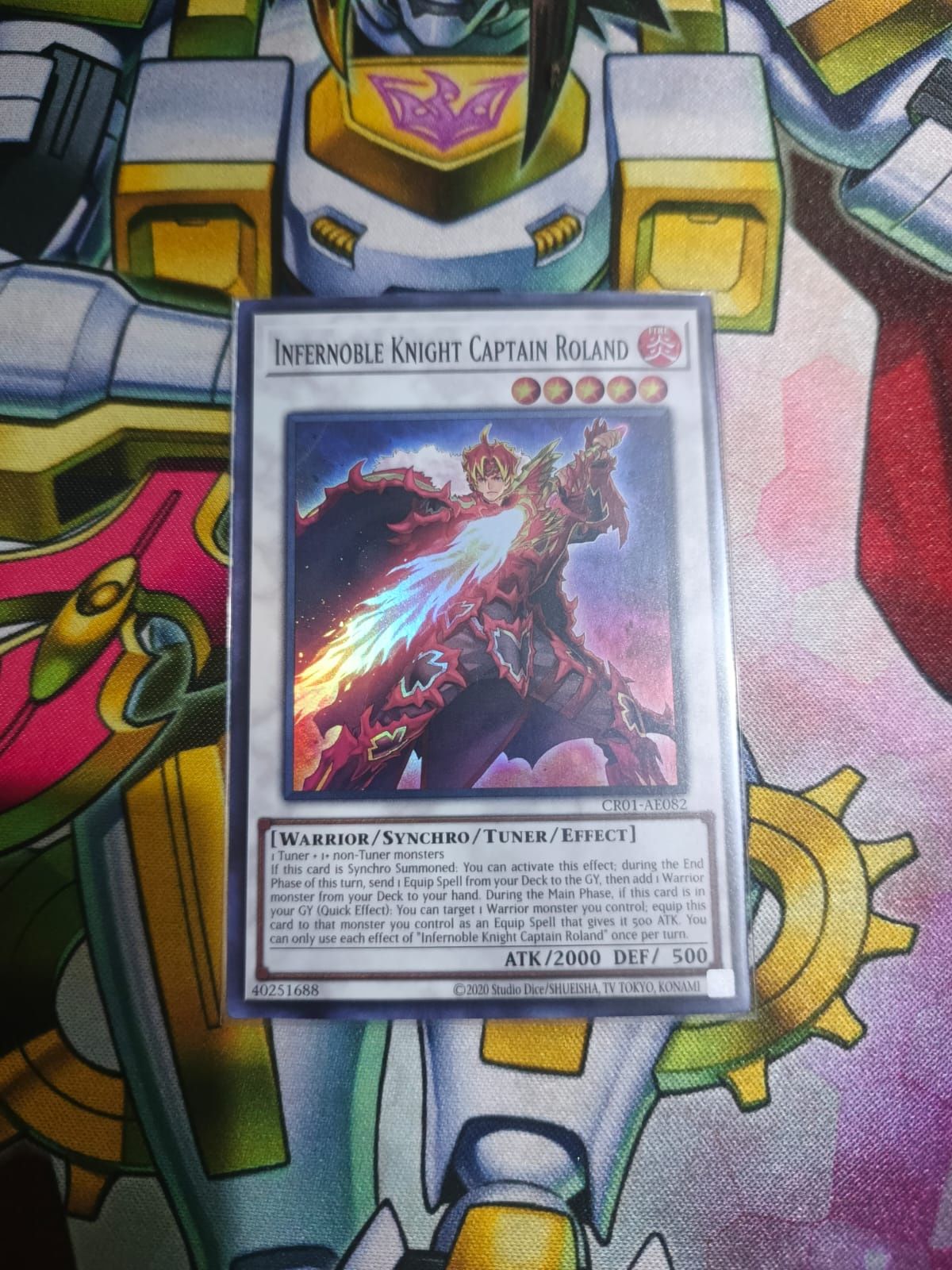 CR01-AE082 Infernoble Knight Captain Roland Super Rare