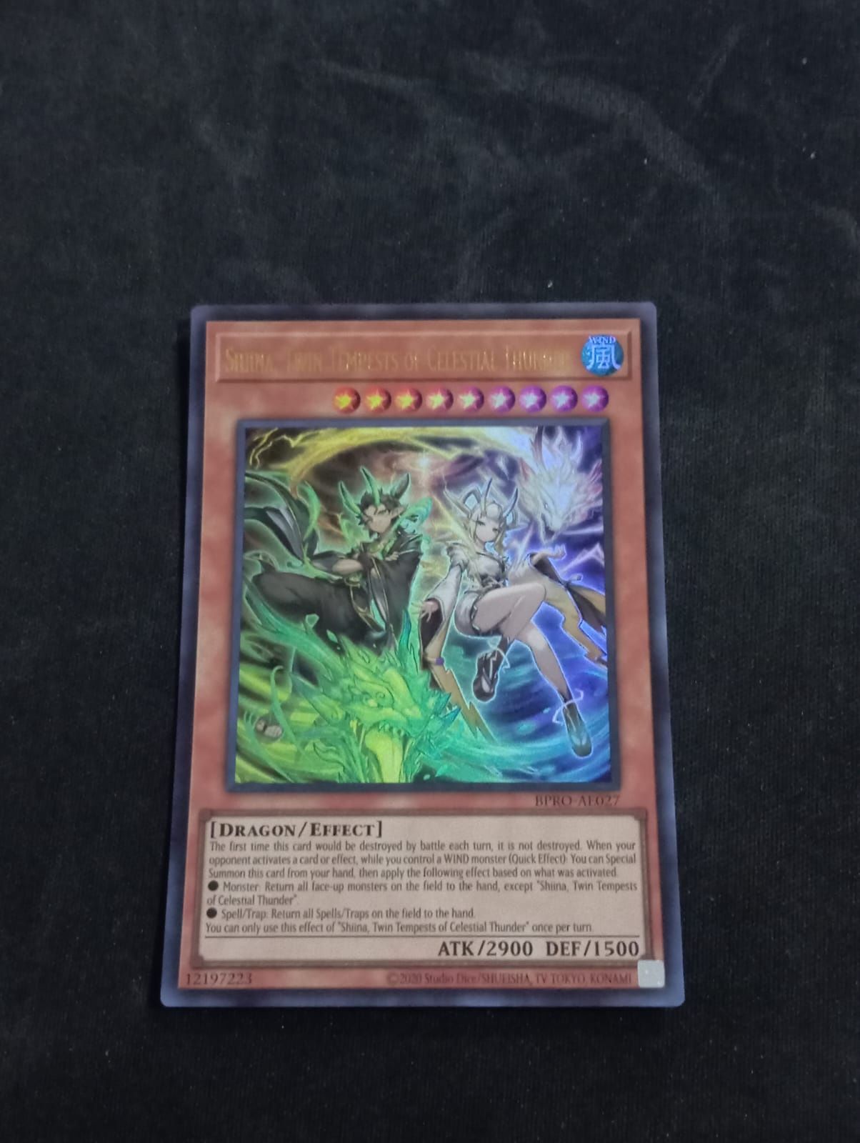 BPRO-AE027 Shiina, Twin Tempests of Celestial Thunder Ultra Rare