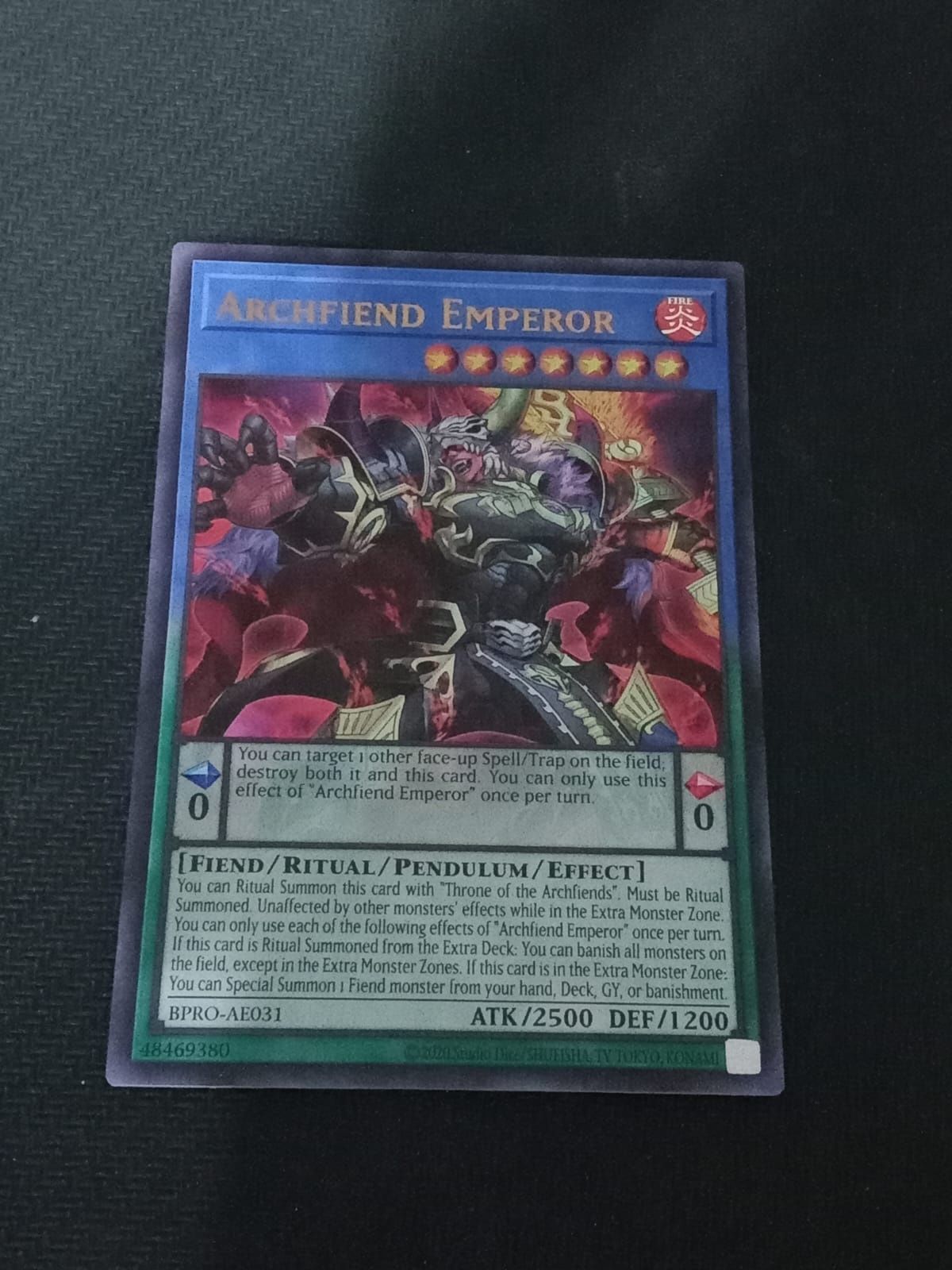BPRO-AE031 Archfiend Emperor Ultra Rare