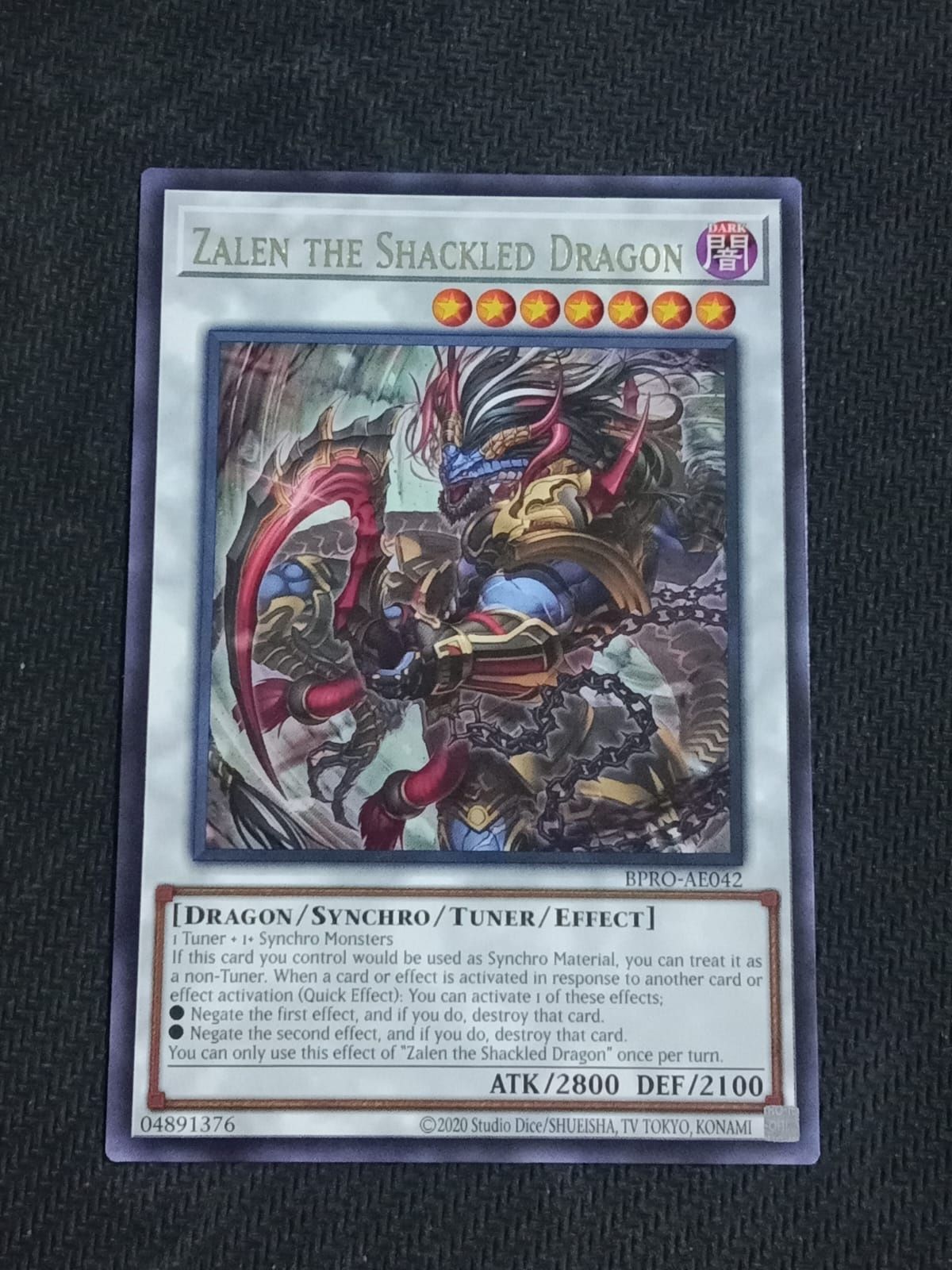 BPRO-AE042 Zalen the Shackled Dragon Rare