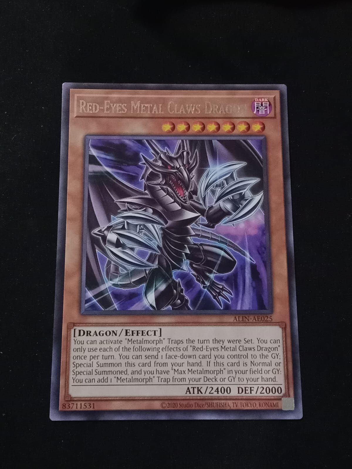 ALIN-AE025 Red-Eyes Metal Claws Dragon Rare