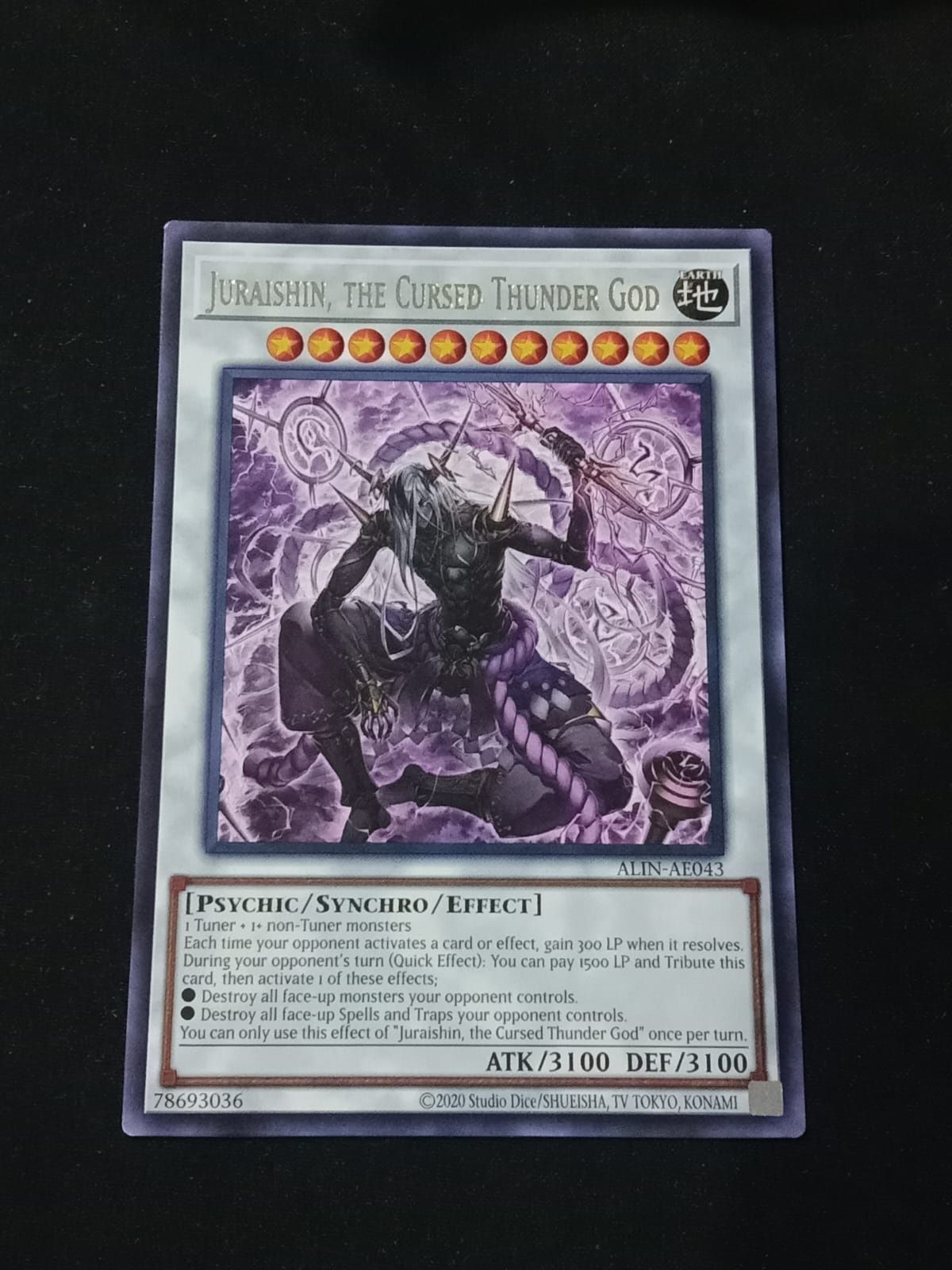 ALIN-AE043 Juraishin, the Cursed Thunder God Rare