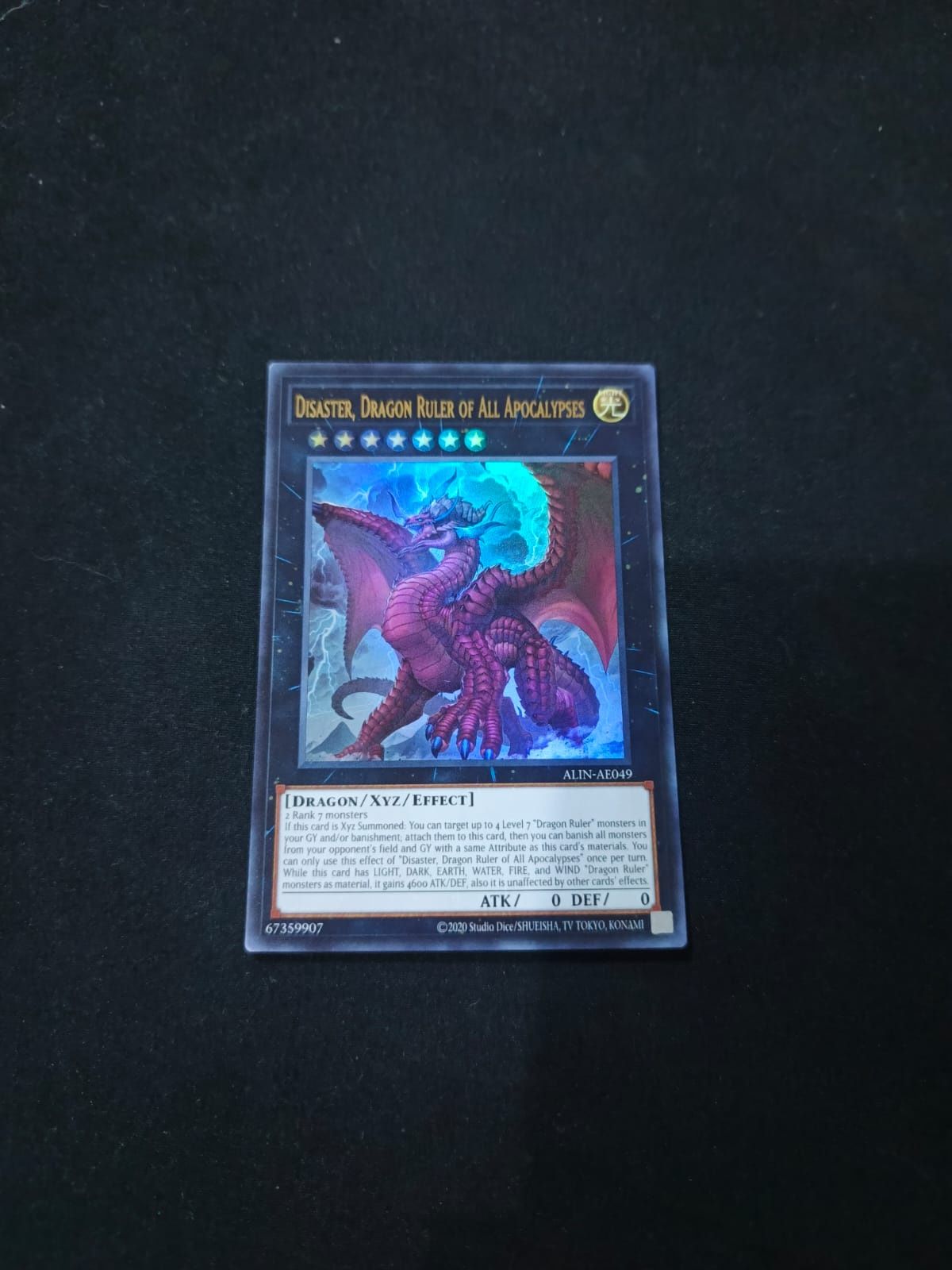 ALIN-AE049 Disaster, Dragon Ruler of All Apocalypses Ultra Rare