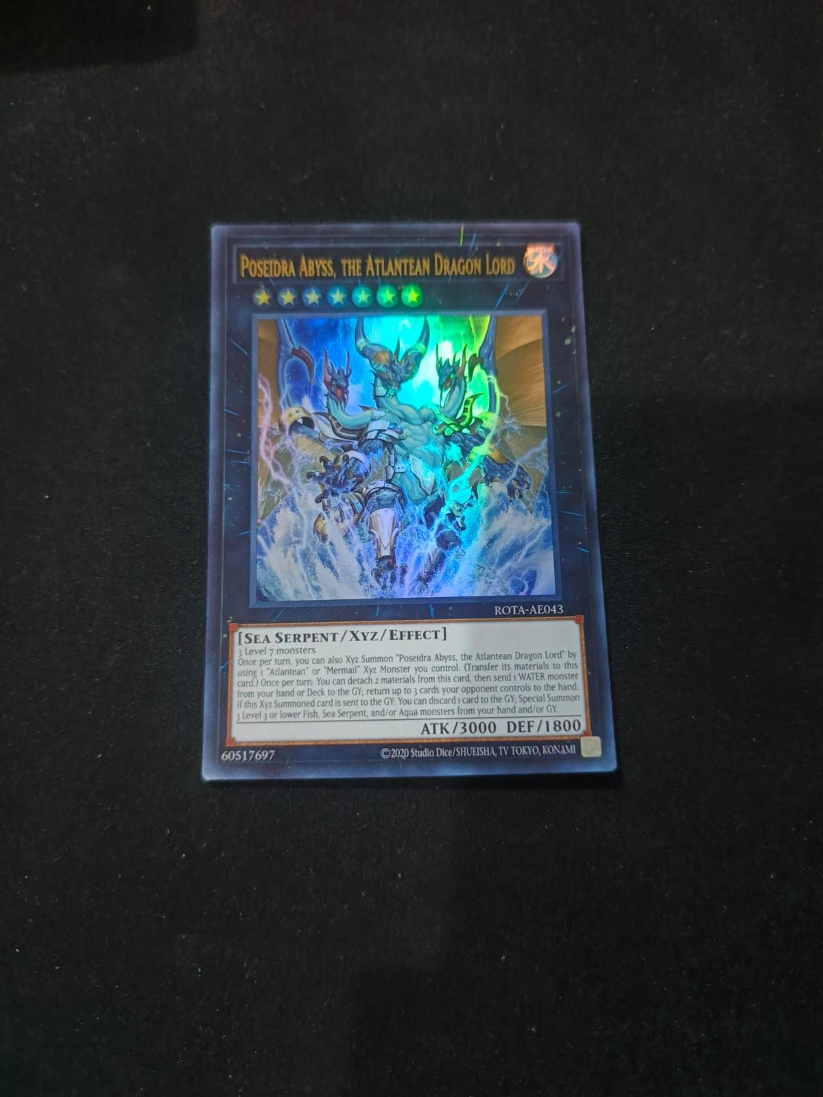 ROTA-AE043 Poseidra Abyss, the Atlantean Dragon Lord Ultra Rare