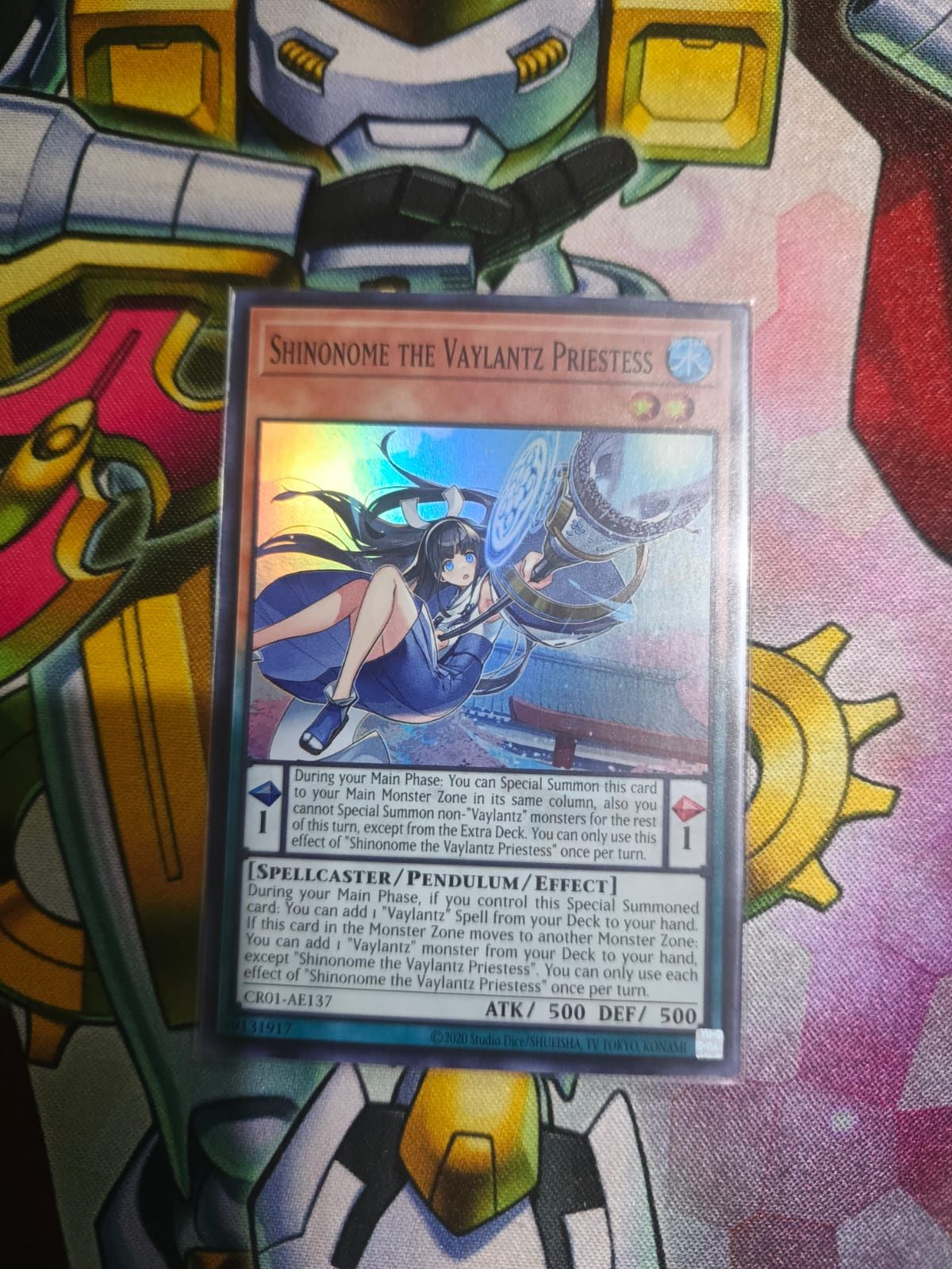 CR01-AE137 Shinonome the Vaylantz Priestess Super Rare